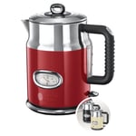 Russell Hobbs 21670-70 Su Isıtıcı, 1.7L, 2400W, Hızlı Kaynatma Özelliği, Retro Tasarım, Su Sıcaklığı Göstergesi, Doldurma Miktarı İşaretlemesi, Mükemmel Su Dökme Ağzı, Eski Çay Makinesi [Enerji Sınıfı