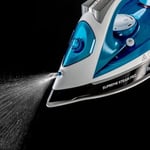 Russell Hobbs 23971 – 56 Supreme Steam Pro Buharlı Ütü, Seramik-Buegelsohle, Ekstra-Şok Buhar Çıkışı:, 2600 Watt, Mavi/Beyaz