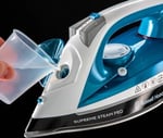 Russell Hobbs 23971 – 56 Supreme Steam Pro Buharlı Ütü, Seramik-Buegelsohle, Ekstra-Şok Buhar Çıkışı:, 2600 Watt, Mavi/Beyaz