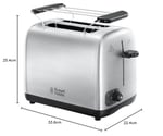 Russell Hobbs 24080-56 İki Dilimli Ekmek Kızartma Makinesi Macera-24080-56, Gümüş