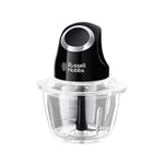 Russell Hobbs 24662-56 elektrikli mini parçalayıcı [saklama kapağı dahil cam kap] mat siyah (500 ml, sebze parçalayıcı, mikser, çoklu ve evrensel parçalayıcı, sebze, meyve ve et için)