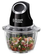 Russell Hobbs 24662-56 elektrikli mini parçalayıcı [saklama kapağı dahil cam kap] mat siyah (500 ml, sebze parçalayıcı, mikser, çoklu ve evrensel parçalayıcı, sebze, meyve ve et için)