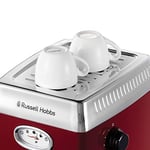 Russell Hobbs 28250-56 Espresso Kahve Makinesi, Retro Kırmızı Süzgeç, 15 Bar, 2 Fincan Başlığı, 1.1 L Çıkarılabilir Su Tankı, - Seçenekler: Espresso makinesi, X El mikseri, X cam blender, X blender...