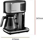 Russell Hobbs Attentiv Filtre Kahve Makinesi [Demleme Gücü Ayarı, Soğuk Demleme Fonksiyonu, Süt Köpürtücü] - Dijital Dokunmatik Kontrol Yüzeyi (Programlanabilir Zamanlayıcı) 26230-56