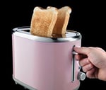 Russell Hobbs Ekmek Kızartma Makinesi Bubble Pembe, 2 Ekstra Geniş Tost Yuvası, Sandviç Eki, 6 Ayarlanabilir Kızartma Seviyesi + Buz Çözme ve Isıtma Fonksiyonu, Hızlı Kızartma Teknolojisi, 930W, 25081