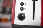 Russell Hobbs Ekmek kızartma makinesi [2 dilim için] Colours Plus paslanmaz çelik kırmızı (ekstra geniş yuvalar, 6 kademeli hızlı kızartma, kaldırma ve kontrol, buz çözme, ısıtma, 1600W) Toaster 26554