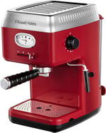 Russell Hobbs El mikseri [el mikseri] Retro kırmızı (4 hız kademesi + Turbo, daha iyi karıştırma için cam elyaf takviyeli naylondan 2 Helix çırpma teli + 2 yoğurma kancası, BPA içermez) el mikseri