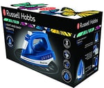 Russell Hobbs Light & Easy buharlı ütü, seramik-Buegelsohle, ekstra-şok buhar çıkışı:, 2400 W Mavi 24830-56