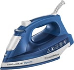 Russell Hobbs Light & Easy buharlı ütü, seramik-Buegelsohle, ekstra-şok buhar çıkışı:, 2400 W Mavi 24830-56