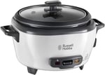 Russell Hobbs Orta Boy Pirinç Pişirici, Paslanmaz Çelik/Beyaz, Yapışmaz kaplama, bulaşık makinesinde yıkanabilir, 300 Watt) 27030-56, bir seferde 6 porsiyon (porsiyon başına 200 grama kadar)