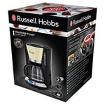 Russell Hobbs Remington 24033-56 Kahve Makinesi Colours+ Creme (Maks. 10 Fincan, 1,25 l Cam Sürahi, Sıcak Tutma Plakası, 1100 W)
