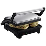 Russell Hobbs tost makinesi [3'ü 1 arada: 17888-56 masa üstü ızgara, açık ızgara plakaları, panini ve sandviç makinesi, temas ızgarası, aynı anda her iki taraftan] paslanmaz çelik, yapışmaz kaplamalı 