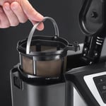 Russell Hobbs Victory Öğütücülü Kahve Makinesi (1,5 l cam sürahi, 12 fincan, dijital programlanabilir zamanlayıcı, öğütme ayarı, kahve çekirdekleri için kahve makinesi, filtre kahve makinesi 22000-56