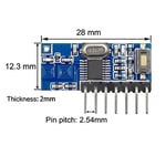 RX480-E 4 Kanal 433Mhz RF Alıcı Learning Code 1527 Receiver