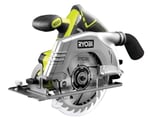 RYOBI 18 V ONE+ Akülü Daire Testere R18CS-0 (Delik Çapı 16 mm, Kesme Derinliği 52 mm'ye kadar, Rölanti Devri 4700 dev/dak, Aletsiz, Derinlik/Eğim Ayarı, Testere Bıçağı Dahil, Akü ve Şarj Cihazı Dahil