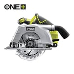 RYOBI 18 V ONE+ Akülü Daire Testere R18CS-0 (Delik Çapı 16 mm, Kesme Derinliği 52 mm'ye kadar, Rölanti Devri 4700 dev/dak, Aletsiz, Derinlik/Eğim Ayarı, Testere Bıçağı Dahil, Akü ve Şarj Cihazı Dahil
