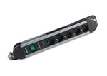 S-link SPGKS05 1.5m 3G1.5mm2 900 Joule 5Li Akım Kor. Gri Priz Çoklayıcı