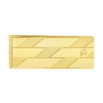 S.T. DUPONT Monogram 1872 Golden Para Klipsi, Tek beden, 3542, Gold, üniseks-yetişkin