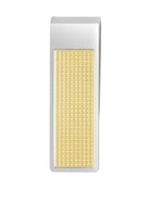 S.T. DUPONT Krom Para Klipsi 3123, Tek beden, Gümüş, Erkek