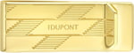 S.T. DUPONT Monogram 1872 Golden Para Klipsi, Tek beden, 3542, Gold, üniseks-yetişkin