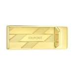 S.T. DUPONT Monogram 1872 Golden Para Klipsi, Tek beden, 3542, Gold, üniseks-yetişkin