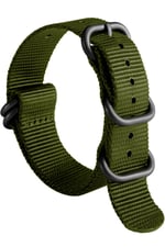 Saat Kordonu - Zulu Nato Kayışı Z39NYL1B - 20mm 22mm 24mm Uyumlu Tekstil Kayış - Kadın Erkek Çok Renkli