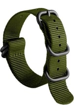 Saat Kordonu - Zulu Nato Kayışı Z39NYL1B - 20mm 22mm 24mm Uyumlu Tekstil Kayış - Kadın Erkek Çok Renkli