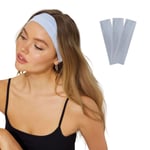 Saç Bandı 3lü Kadın Erkek Spor Elastik Kaymaz İnce Esnek Likralı Pamuk Kadın Saç Bandı Bandana Unisex Fitness Makyaj Cilt Yüz Yoga Pilates Bisiklet Koşu Sporcu Saç Bandı Seti