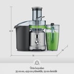 Sage Appliances BJE430 Sıl Katı Meyve ve Sebze Sıkacağı - Seçenekler: 84mm Einfülltrichter, 88mm Einfülltrichter