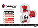 Şahika 24V Kamyoncu Tipi Elektrikli Ocak, 700 Watt, Siyah-Kırmızı
