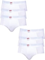 Şahinler Erkek Beyaz 6 Lı Paket Pamuk Külot Me063