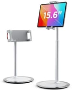 SAIJI Tablet Standı Tutucu, Ayarlanabilir Telefon Standı, 360 Derece Döner, Alüminyum Alaşımlı Cradle Masaüstü Tutucu 4.7