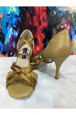 SAKİN TUTKU TANGO, DANS VE SALON AYAKKABISI 8 CM 13 PONT KADEH MODEL TOPUK KAPALI - Bedenler: 36 EU, 37 EU, 39 EU
