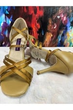 SAKİN TUTKU TANGO, DANS VE SALON AYAKKABISI 8 CM 13 PONT KADEH MODEL TOPUK KAPALI - Bedenler: 36 EU, 37 EU, 39 EU