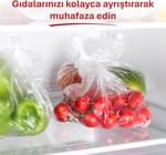 Saklama Poşeti 120'li 24X38 Cm, Sızdırmaz & Dayanıklı, Hava Geçirmez, Geri Dönüştürülebilir Saklama Torbası, Mutfak, Dondurucu, Buzdolabı, Sos Ve Sıvı Yiyecekler, Seyahat, Piknik, Okul, Ofis