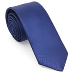 Saks Mavi Oxford Model Mendilli Slim Kravat- MKAS-7