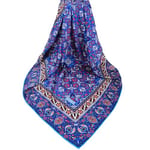 Saks Türk Motifli Çini Desen İpeksi Eşarp