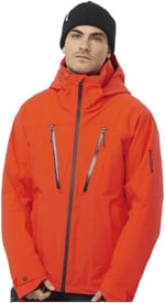 Salomon Brilliant Jacket M, Erkek Spor Kayak & Snowboard Mont, Turuncu, S Beden