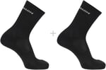 Salomon Lc2083800 Evasion Crew 2-Pack Çorap Siyah Unisex Çorap