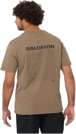 Salomon Lc2219400 Graphic Perf Ss Tee M Kahverengi Erkek T-Shirt