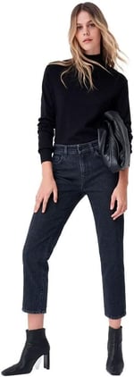 Salsa Preto New Fit Preta Pantolon Gri, gri, 27W, Gri, 27W, Gri, 27W
