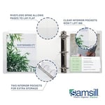 Samsill Economy View yuvarlak halkalı ciltleme beyaz, 12 adet 2,54 cm beyaz