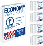 Samsill Economy View yuvarlak halkalı ciltleme beyaz, 12 adet 2,54 cm beyaz