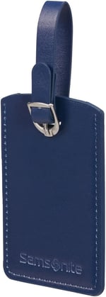 Samsonite Global Travel Accessories, dikdörtgen bagaj etiketi (2x), 10 cm, mavi (Midnight Blue)