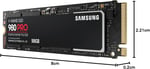 Samsung 980 PRO NVMe M.2, 500 GB SSD, 7.000 MB/sn Okuma, 5.100 MB/sn Yazma , ‎ ‎MZ-V8P500BW