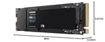 Samsung 990 EVO1TB 5,000 MB/s, PCIe 4.0 x4/ 5.0 x2 NVMe M.2 (2280) SSD (MZ-V9E1T0BW)