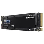 Samsung 990 EVO1TB 5,000 MB/s, PCIe 4.0 x4/ 5.0 x2 NVMe M.2 (2280) SSD (MZ-V9E1T0BW)