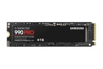Samsung 990 PRO NVMe M.2 SSD, 4 TB, PCIe 4.0, 7.450 MB/s okuma, 6.900 MB/s yazma, dahili SSD, oyun ve video düzenleme için, MZ-V9P4T0BW