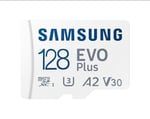 Samsung EVO Plus microSDXC Hafıza Kartı 128 GB, 160 MB/s, U3, V30, A2, ‎MB-MC128SA/TR (2024 Serisi) Beyaz