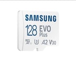 Samsung EVO Plus microSDXC Hafıza Kartı 128 GB, 160 MB/s, U3, V30, A2, ‎MB-MC128SA/TR (2024 Serisi) Beyaz
